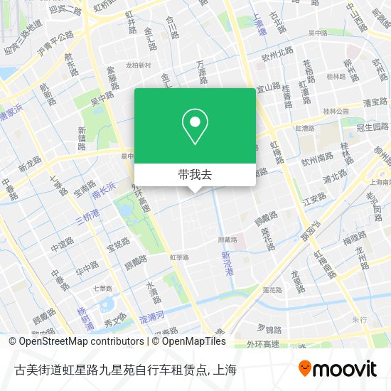 古美街道虹星路九星苑自行车租赁点地图