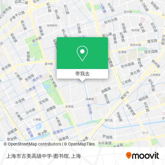 上海市古美高级中学-图书馆地图