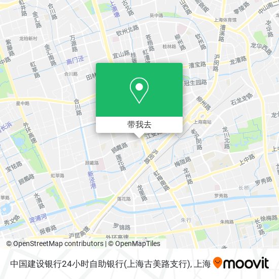 中国建设银行24小时自助银行(上海古美路支行)地图