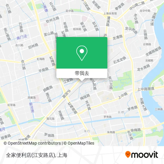 全家便利店(江安路店)地图