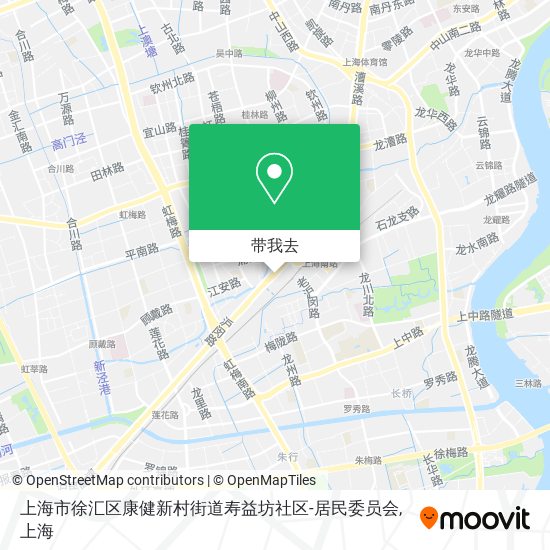 上海市徐汇区康健新村街道寿益坊社区-居民委员会地图