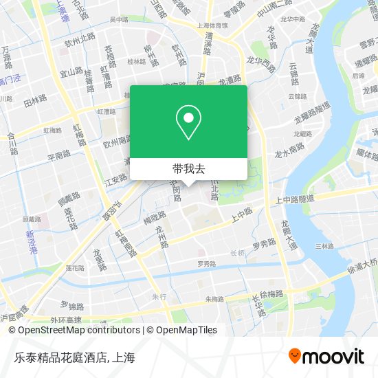 乐泰精品花庭酒店地图