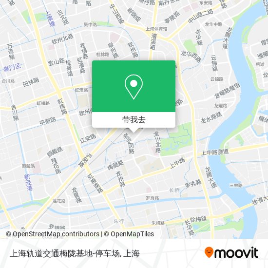 上海轨道交通梅陇基地-停车场地图