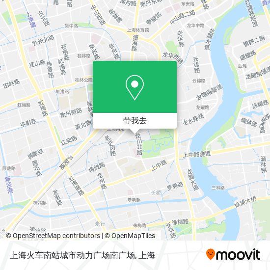 上海火车南站城市动力广场南广场地图