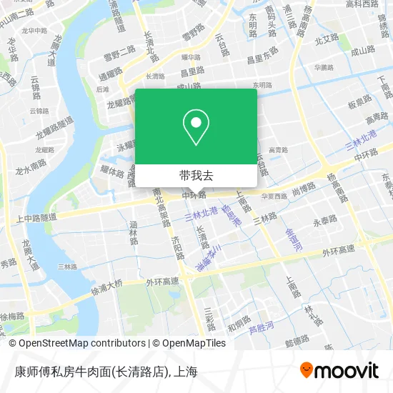 康师傅私房牛肉面(长清路店)地图