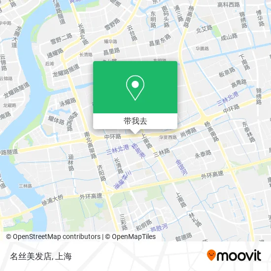 名丝美发店地图