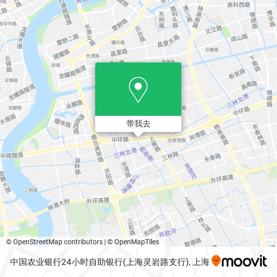 中国农业银行24小时自助银行(上海灵岩路支行)地图