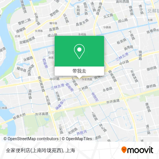 全家便利店(上南玲珑苑西)地图