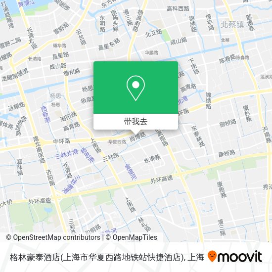 格林豪泰酒店(上海市华夏西路地铁站快捷酒店)地图