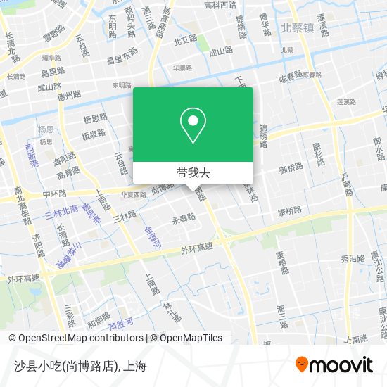 沙县小吃(尚博路店)地图