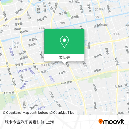 靓卡专业汽车美容快修地图