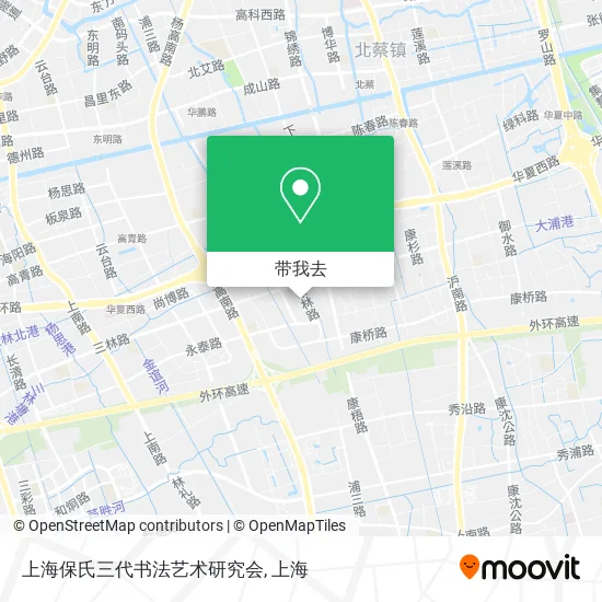 上海保氏三代书法艺术研究会地图