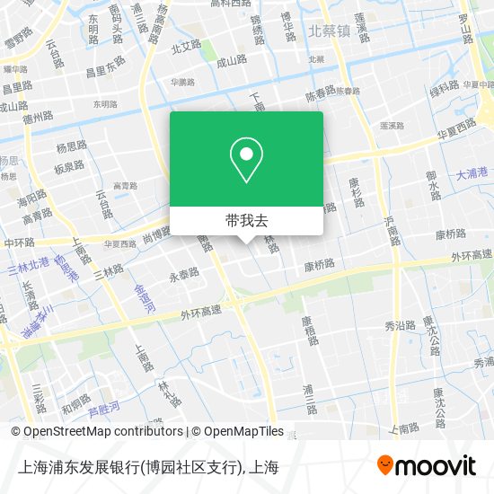 上海浦东发展银行(博园社区支行)地图