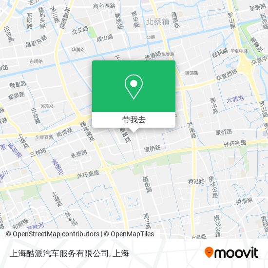 上海酷派汽车服务有限公司地图