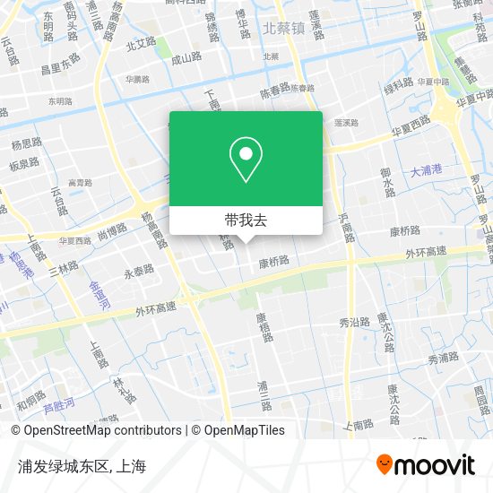 浦发绿城东区地图