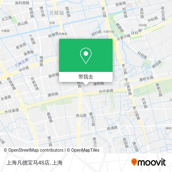 上海凡德宝马4S店地图
