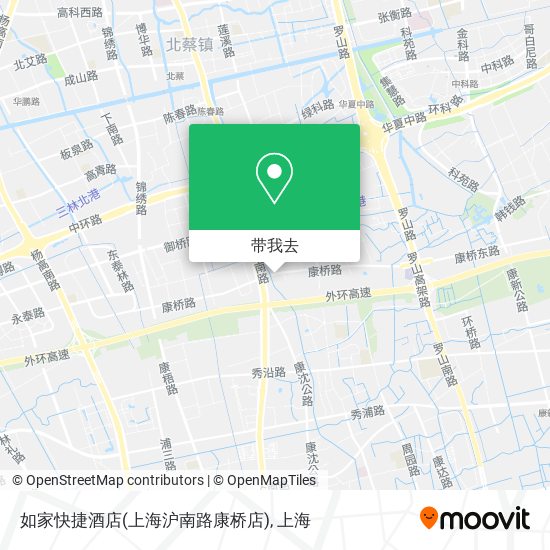 如家快捷酒店(上海沪南路康桥店)地图