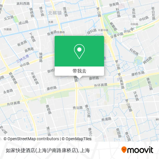 如家快捷酒店(上海沪南路康桥店)地图
