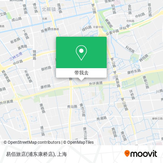 易佰旅店(浦东康桥店)地图