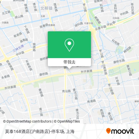 莫泰168酒店(沪南路店)-停车场地图