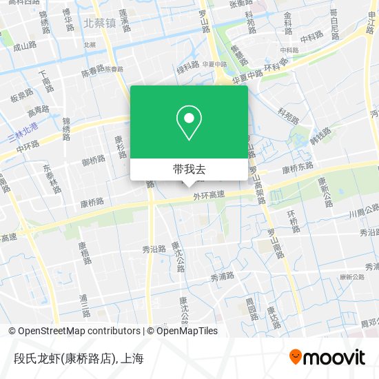 段氏龙虾(康桥路店)地图