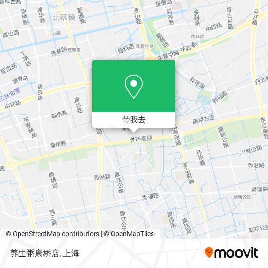 养生粥康桥店地图