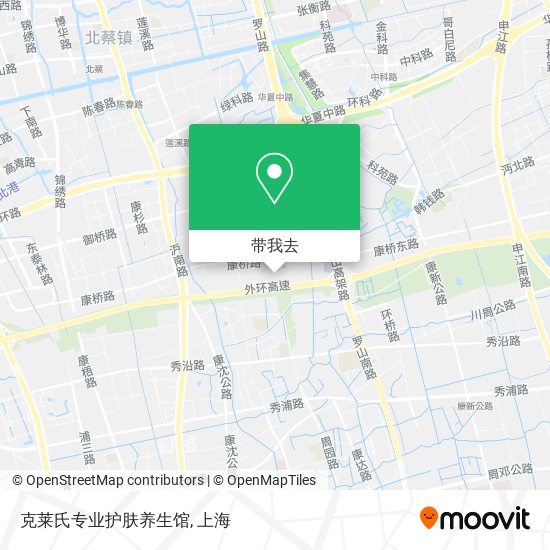 克莱氏专业护肤养生馆地图
