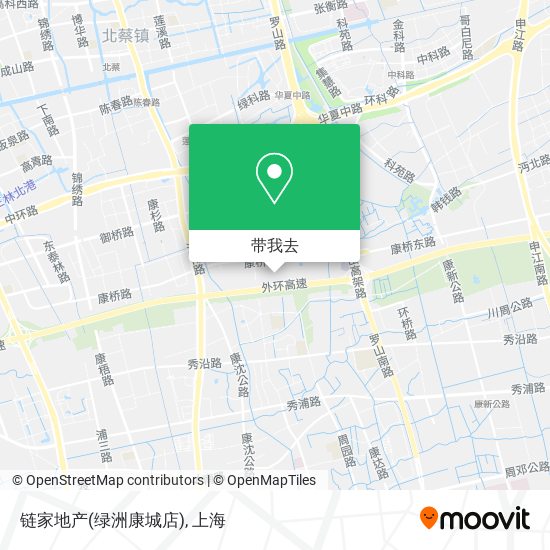 链家地产(绿洲康城店)地图