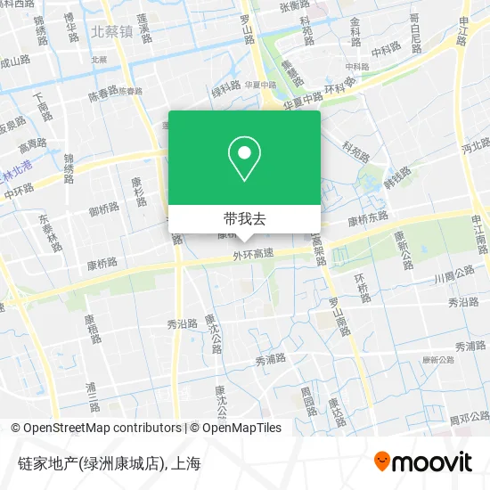 链家地产(绿洲康城店)地图