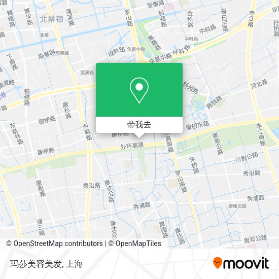 玛莎美容美发地图