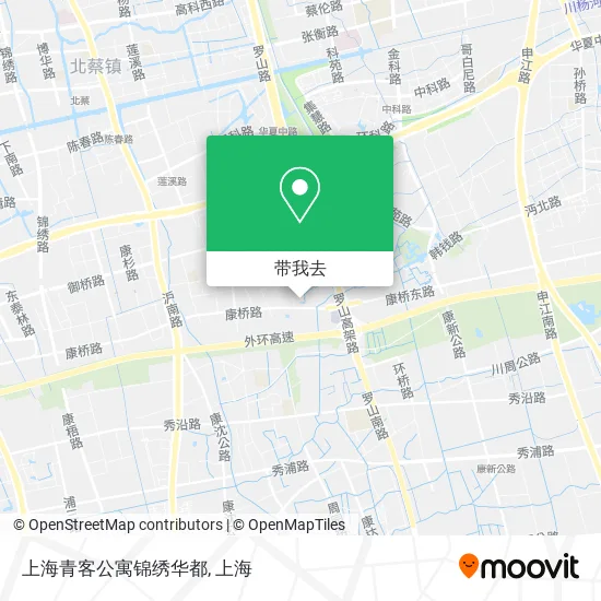 上海青客公寓锦绣华都地图