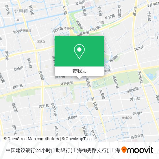 中国建设银行24小时自助银行(上海御秀路支行)地图