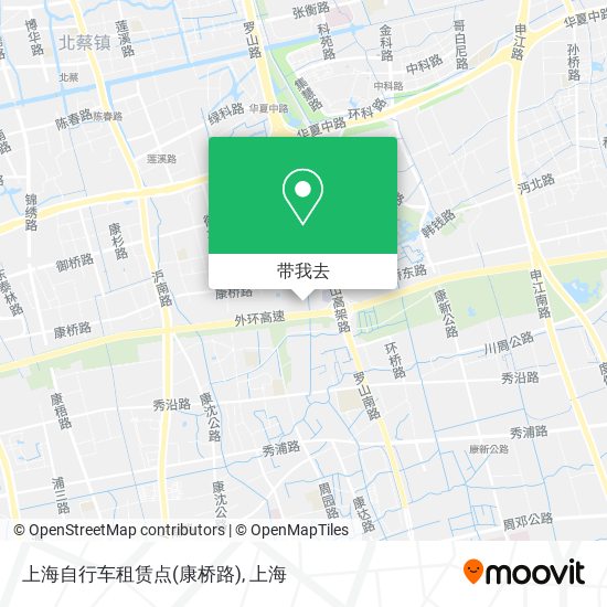 上海自行车租赁点(康桥路)地图
