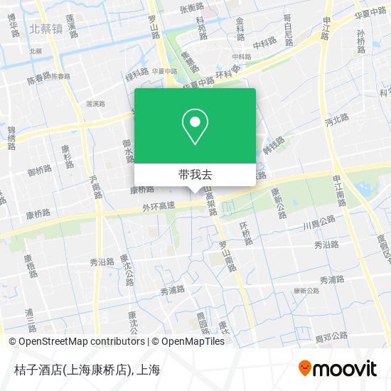 桔子酒店(上海康桥店)地图