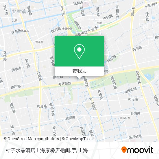 桔子水晶酒店上海康桥店-咖啡厅地图