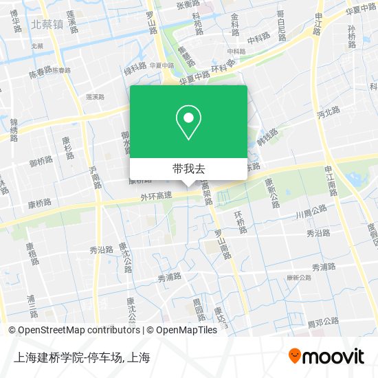 上海建桥学院-停车场地图