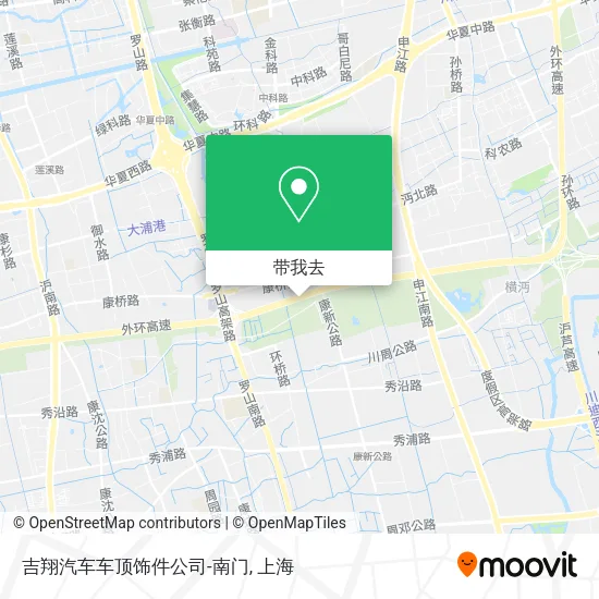 吉翔汽车车顶饰件公司-南门地图