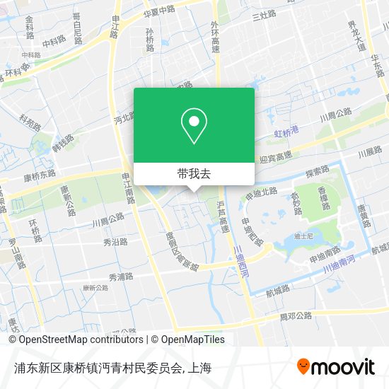 浦东新区康桥镇沔青村民委员会地图