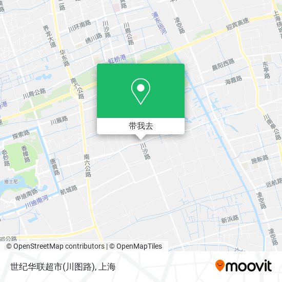 世纪华联超市(川图路)地图