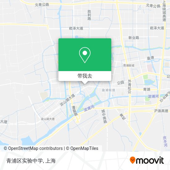 青浦区实验中学地图