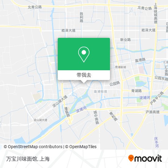 万宝川味面馆地图