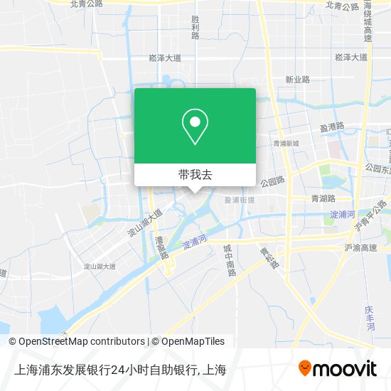上海浦东发展银行24小时自助银行地图