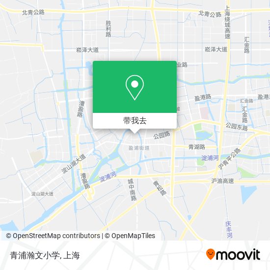 青浦瀚文小学地图