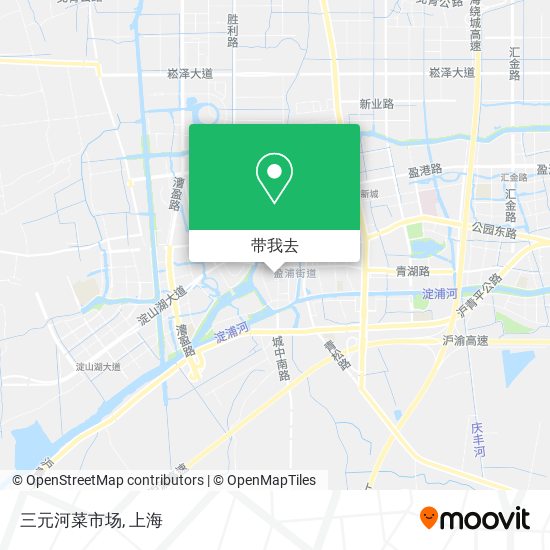 三元河菜市场地图