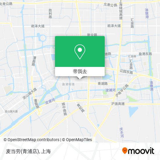 麦当劳(青浦店)地图