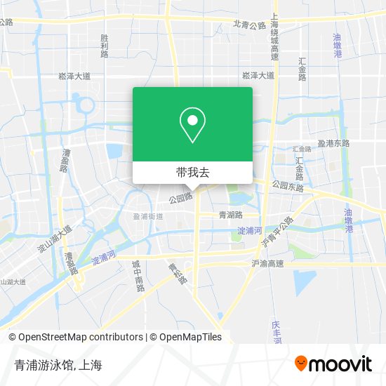 青浦游泳馆地图