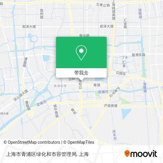 上海市青浦区绿化和市容管理局地图