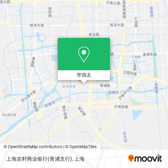上海农村商业银行(青浦支行)地图