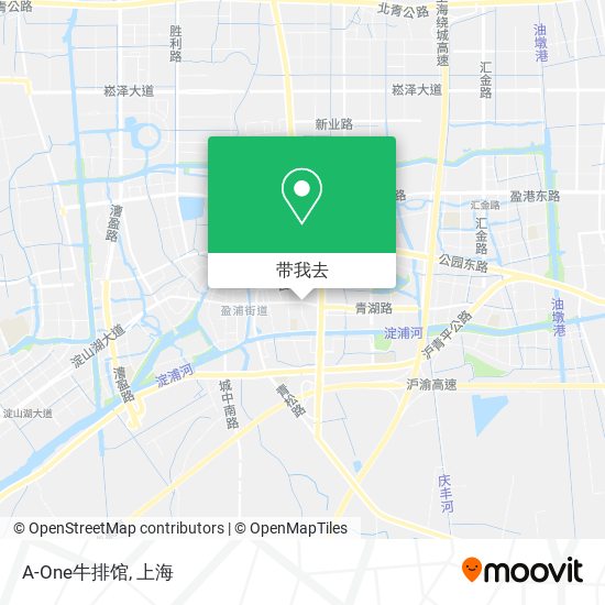 A-One牛排馆地图