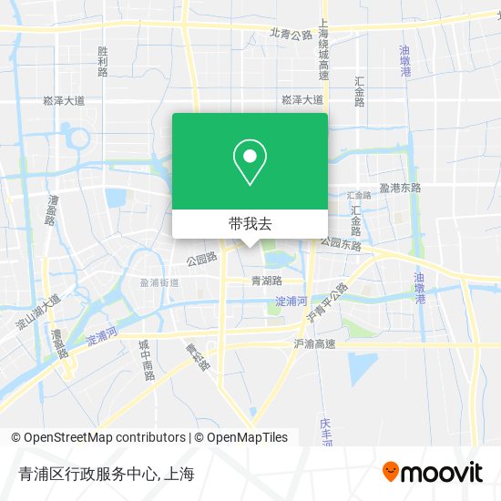 青浦区行政服务中心地图